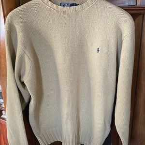 Polo Ralph Lauren Wheat colored Crew Neck Sweater L